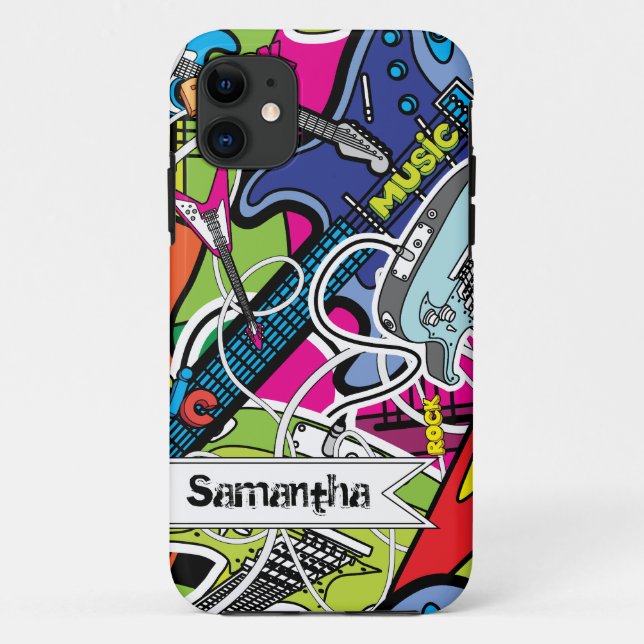 Guitar Rock Music Star iPhone 5 Mate Tough™ Coque (Dos)