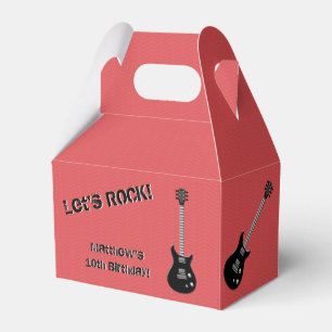 Guitar Rock Star Favor Box