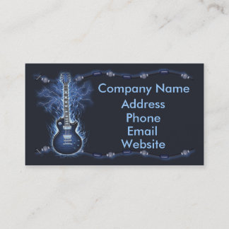 Guitar rocker business card