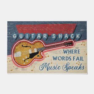 Guitar Shack Mat, Gift For Musician  Doormat