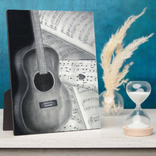 Guitar & Sheet Music Plaque