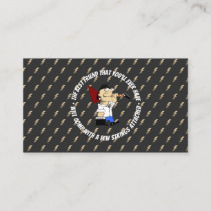 Guitar Shop Luthier Sales Custom Repair Service Business Card
