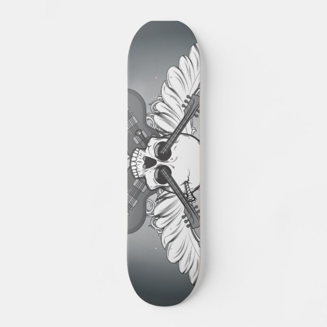 Guitar skull skateboard (Front)