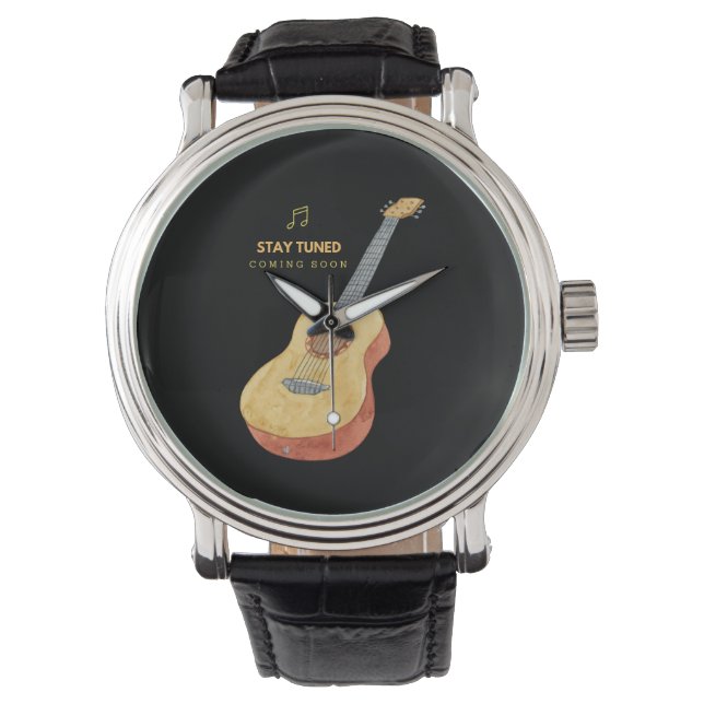 Guitar Stay Tuned Watch (Front)
