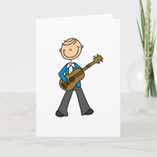 Guitar Stick Figure Card