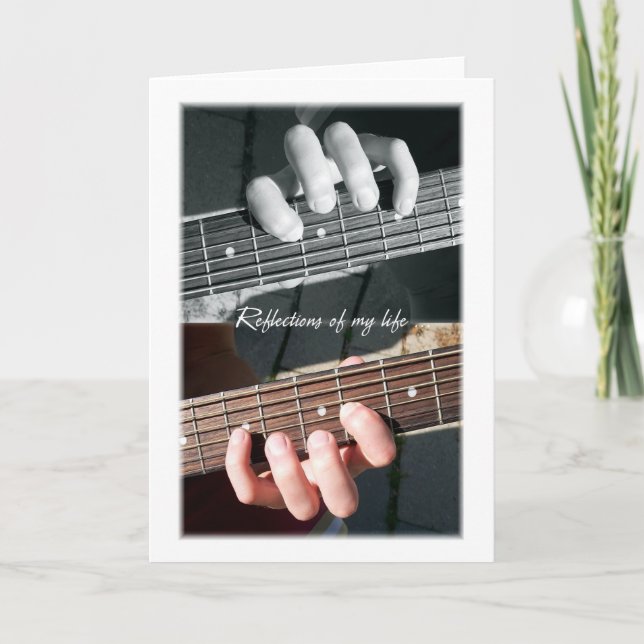 Guitar Strings Abstract Card (Front)