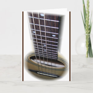Guitar Strings Happy Birthday Card