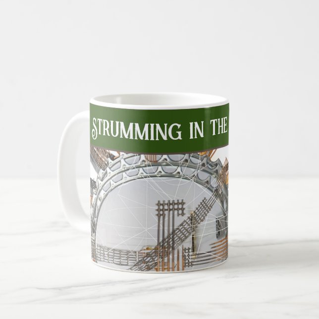 GUITAR STRINGS IN THE SUN COFFEE MUG (Front Left)