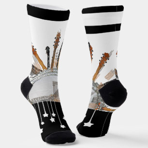 GUITAR STRINGS IN THE SUN SOCKS