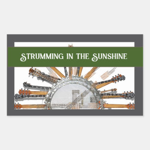 GUITAR STRINGS IN THE SUN STICKER