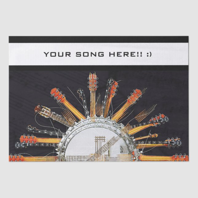 GUITAR STRINGS IN THE SUN TISSUE PAPER (Front)