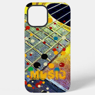 Guitar Strings Musical Watercolor iPhone 12 Pro Max Case