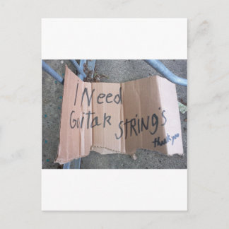 Guitar Strings Postcard