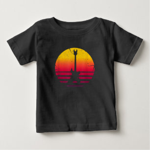 Guitar Sunset Electric Rock Music Lover Instrument Baby T-Shirt