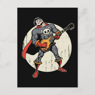 Guitar Superhero Postcard