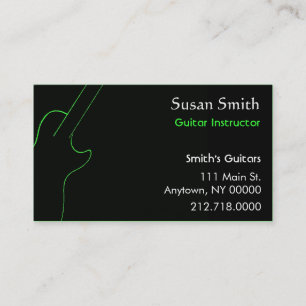 Guitar Teacher Business Card