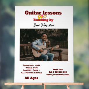 Guitar Teacher  Customized Acrylic Sign