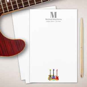 Guitar Teacher Music Lessons Custom Business