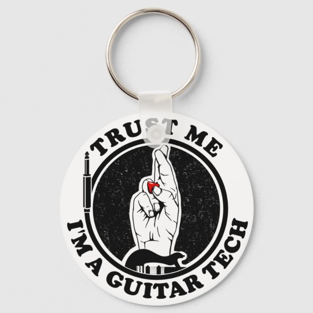 Guitar Technician Keychain (Front)