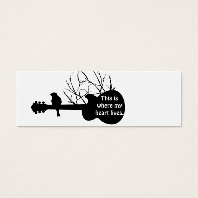 guitar, This is where my heart lives. (Front)