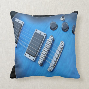 guitar throw pillow
