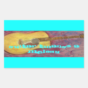guitar twangs a melody Acoustic Sticker