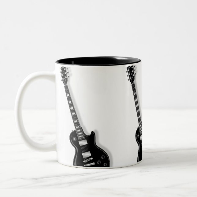 Guitar Two-toned Ceramic Mug (Left)