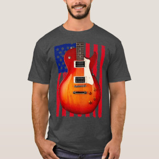 Guitar USA Flag T-Shirt