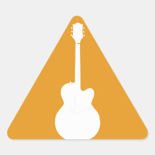 guitar vector triangle sticker