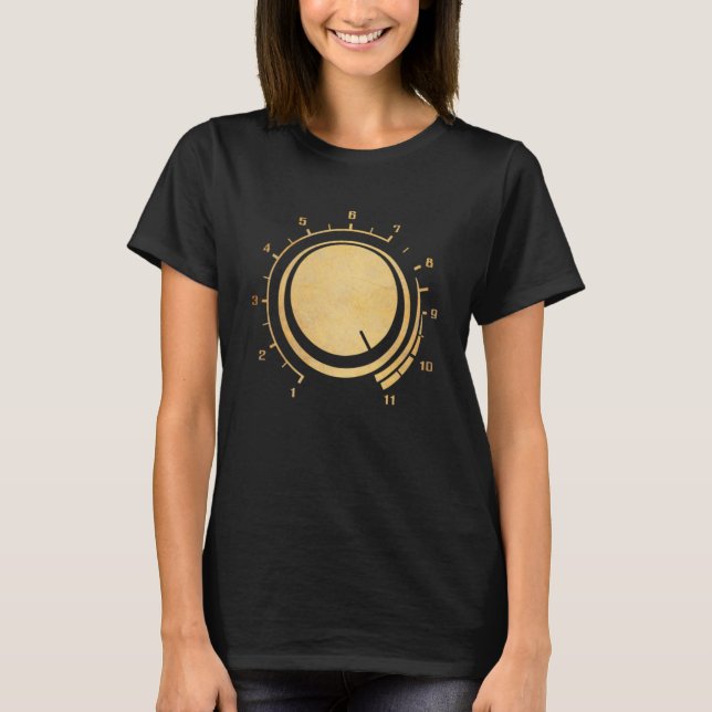 Guitar  Volume up to 11 T-Shirt (Front)