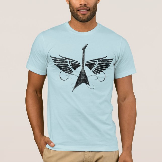 Guitar with wings T-Shirt (Front)