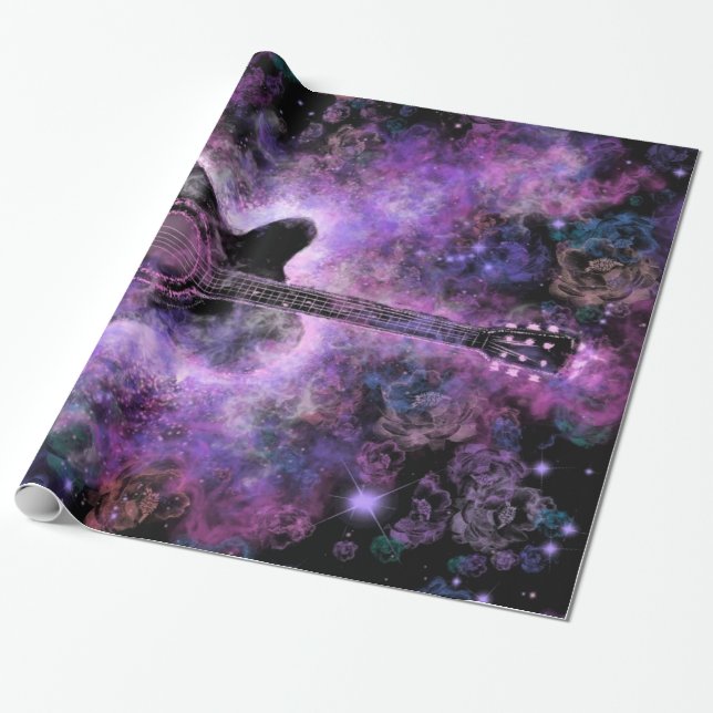 Guitar Wrapping Paper (Unrolled)