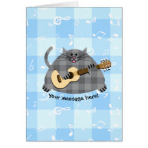 Guitare acoustique de gros de pays chat Checkered