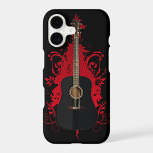 Guitare Acoustique Noire Art Amoureux de Musique R