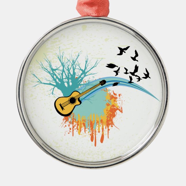 Guitare acoustique ornement personnalisé (Devant)