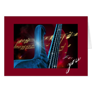 Guitare bleue