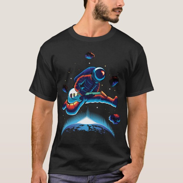 Guitare dans l'espace T-shirt (Devant)