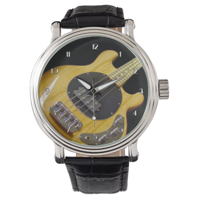 Guitare de basse électrique Montre à poignet (devant)