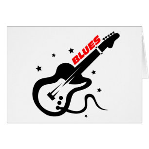 Guitare de bleus