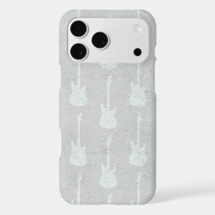 Guitare électrique classique grunge à pois blancs