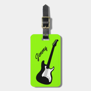 Guitare électrique étiquette bagage de voyage pour