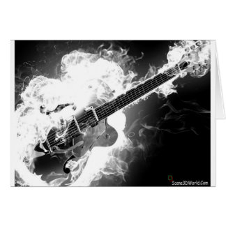 Guitare électrique Rockabilly sur Monochrome Fire