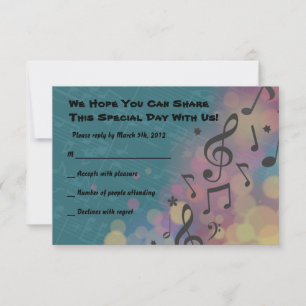 Guitare Girl Bat Bar Mitzvah Invitation Carte de r