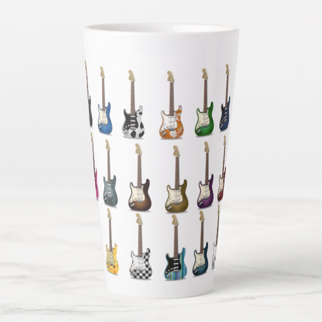 Guitare Latte Mug (Devant)
