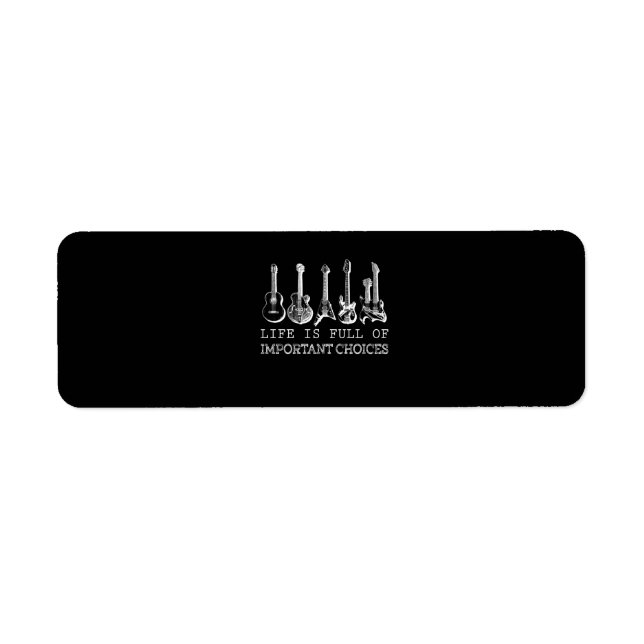 Guitare Lover | La Vie Est Pleine De Choix Importa (Devant)