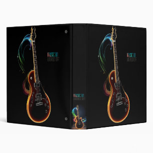 guitare music on  binder