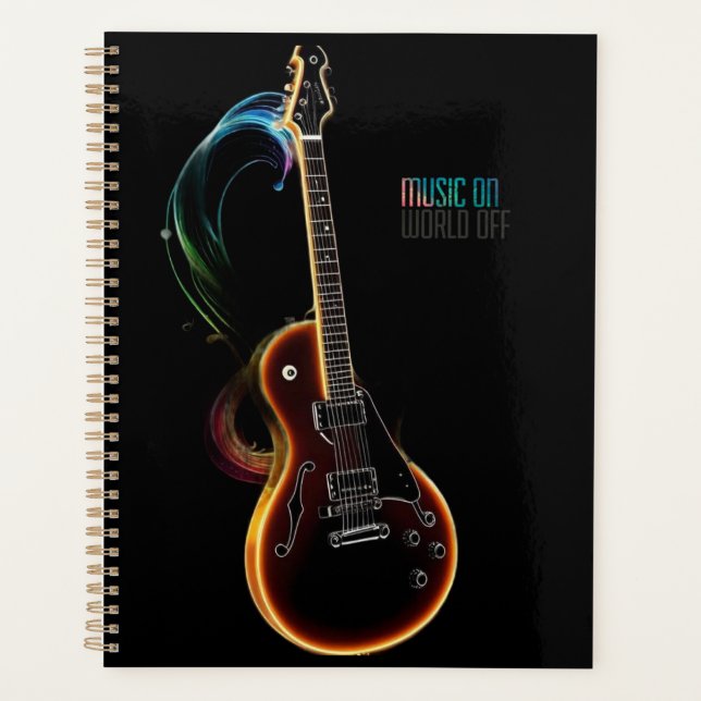 guitare music on  planner (Front)