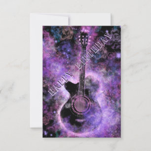 Guitare Musical Bonne Carte Anniversaire