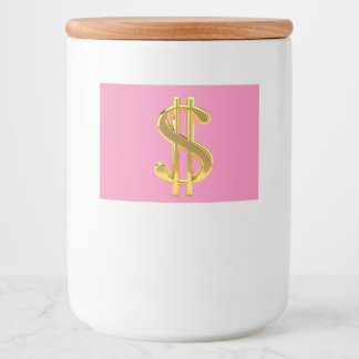 Guitare noire sur Étiquette rose