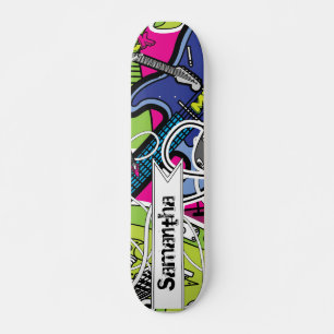 Guitare Rock Music Star Old School Skateboard